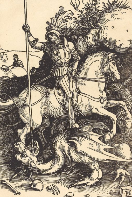 ‘성 조지(Saint George)’ 목판화 /Wikipedia